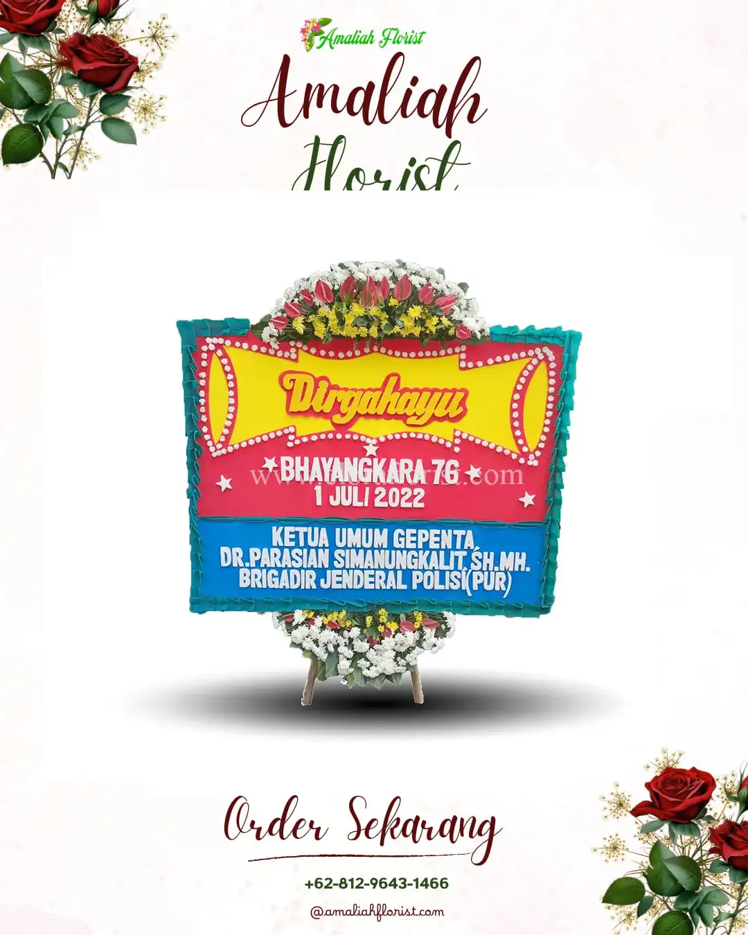 Papan Bunga HUT Ulang Tahun Tayu Wetan